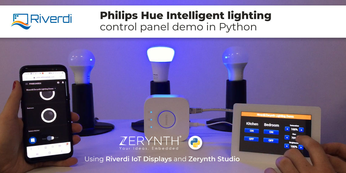 Philips Hue light demo Riverdi Python Zerynth